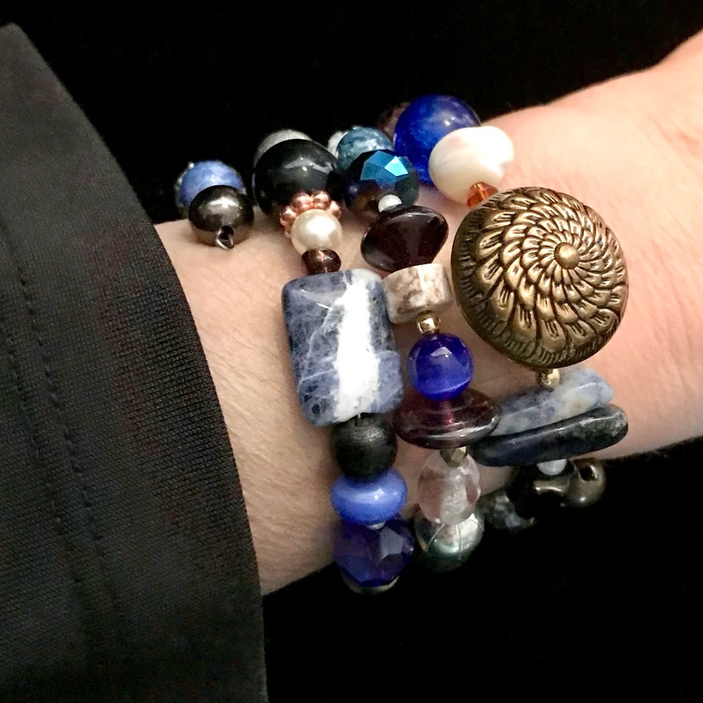 Handmade Bracelet with Vintage and Modern Elements (NB52-8H) New Without Tags